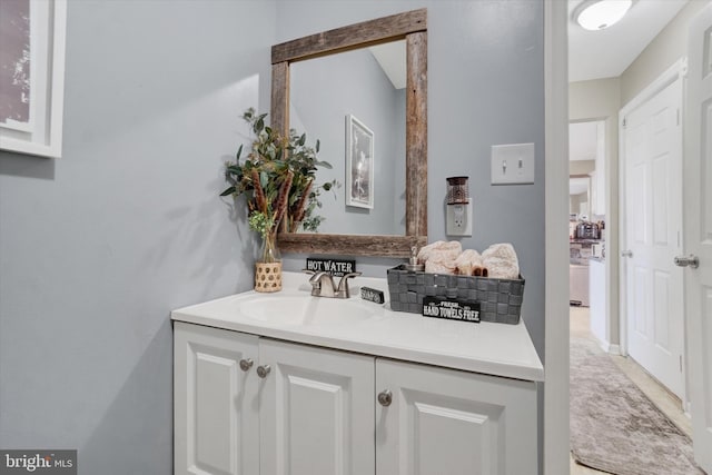 bathroom with vanity