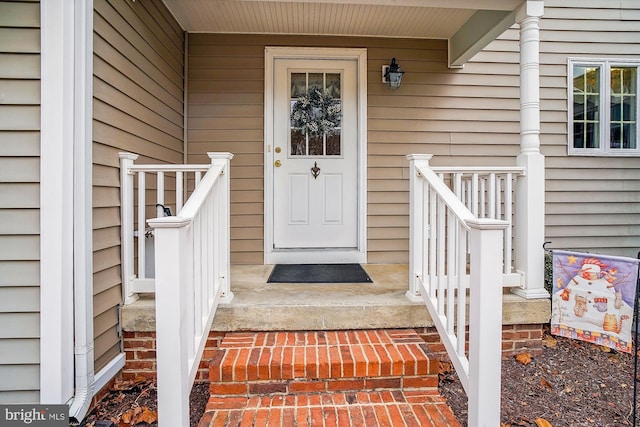 view of entrance to property