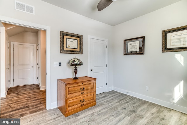 interior space with light wood-type flooring