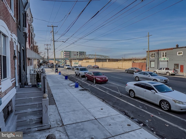 view of parking / parking lot