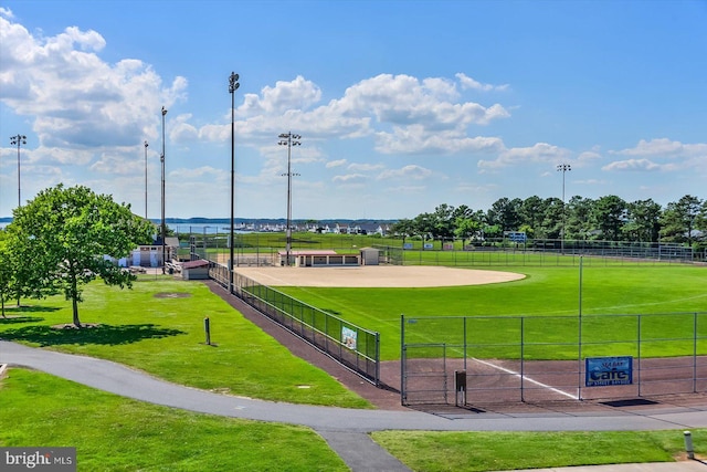 view of home's community featuring a lawn