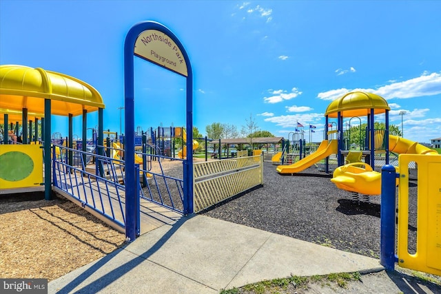 view of jungle gym