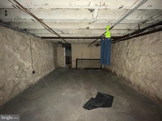 view of basement