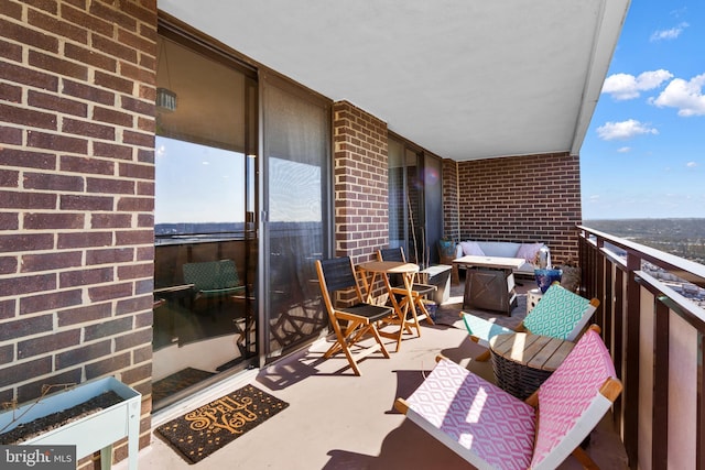 balcony with outdoor lounge area