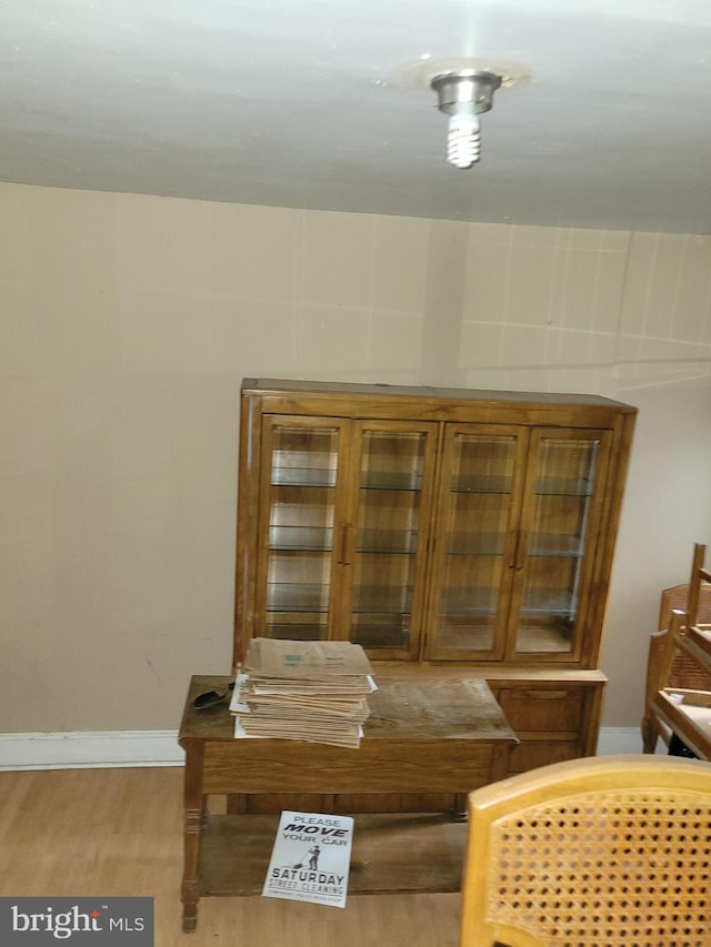 dining room with light hardwood / wood-style floors