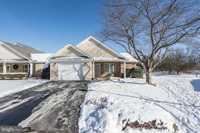 view of front of house featuring a garage