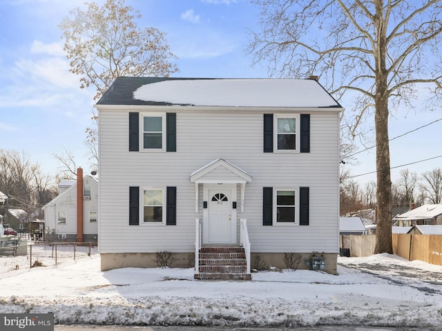 view of front of home