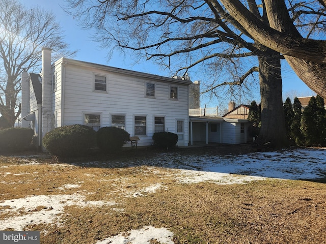 view of back of property