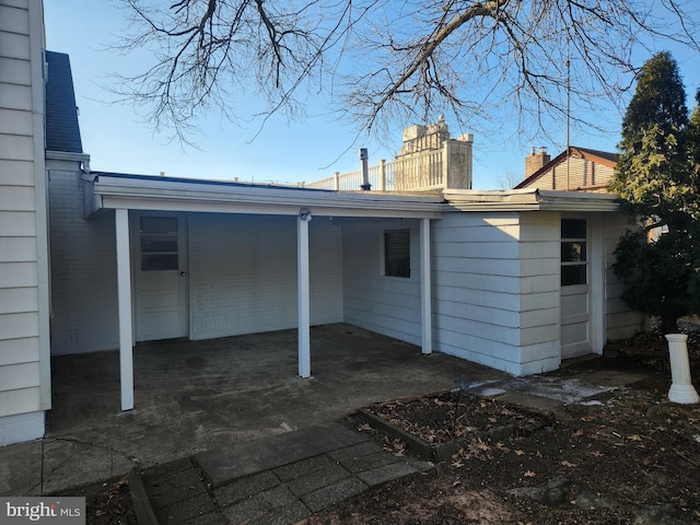 view of rear view of property