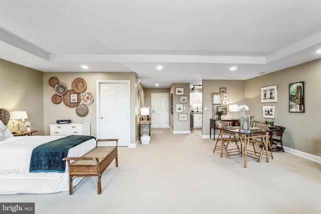 interior space with light carpet