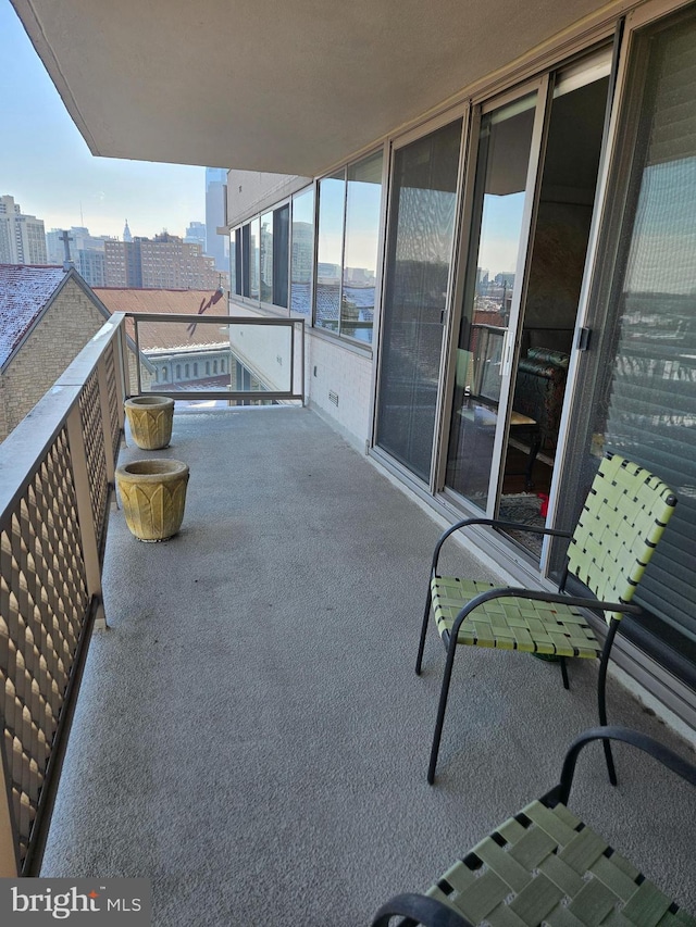 view of balcony