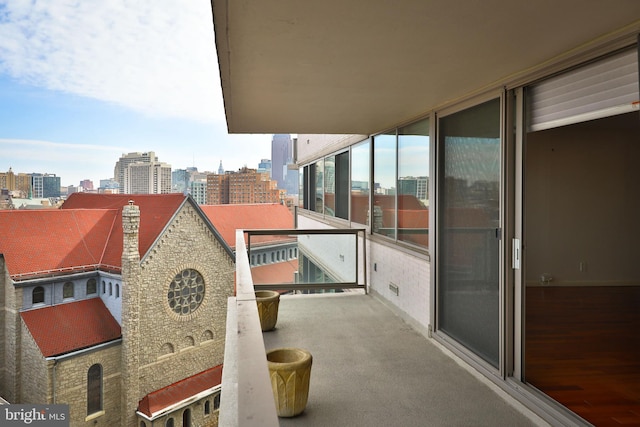 view of balcony