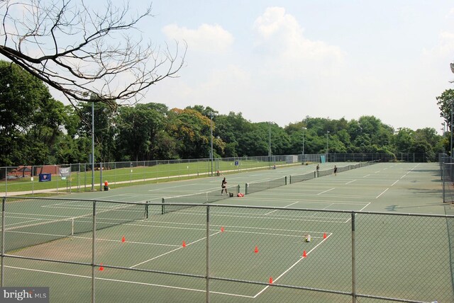 view of tennis court