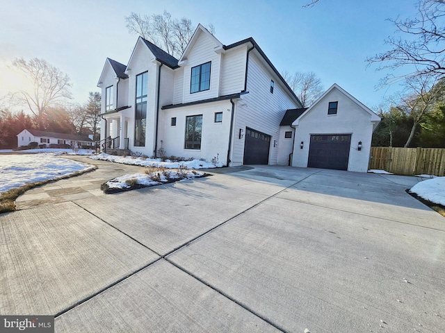 view of front of house featuring a garage