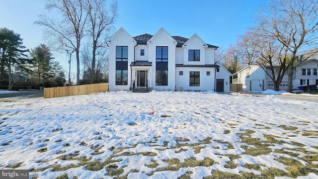 view of modern farmhouse style home