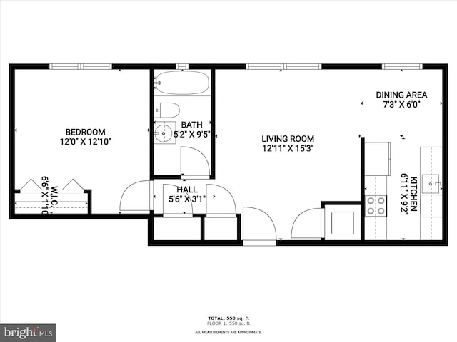 2615 4th St NE Unit 303, Washington, DC 20002 - floor plan / room layout