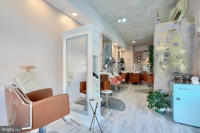 interior space featuring light hardwood / wood-style flooring