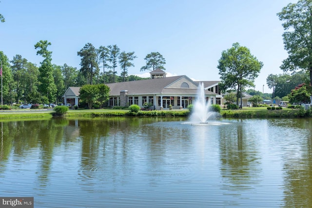 view of water feature