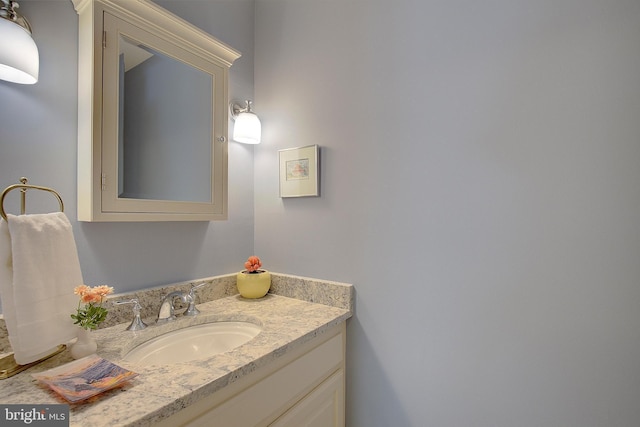 bathroom featuring vanity