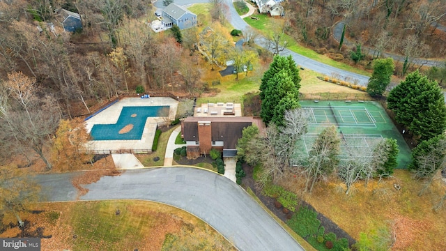 birds eye view of property