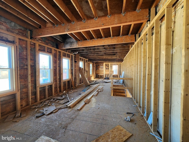 miscellaneous room with a wealth of natural light