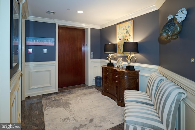 425 Windmere Dr Unit 2B, State College, PA 16801 - living area with ornamental molding