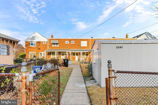 view of back of property