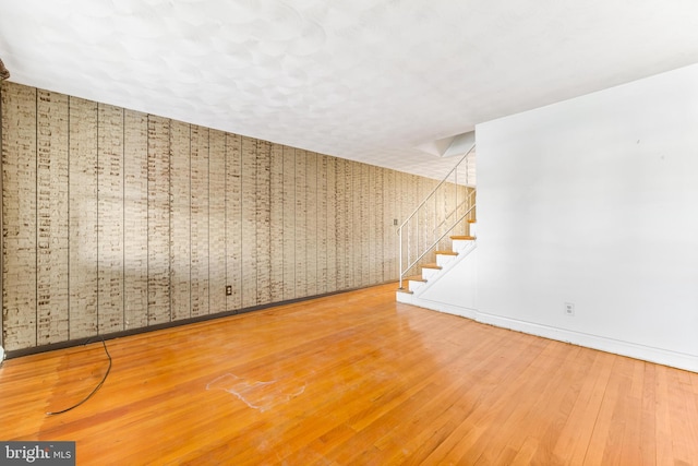 interior space with hardwood / wood-style flooring