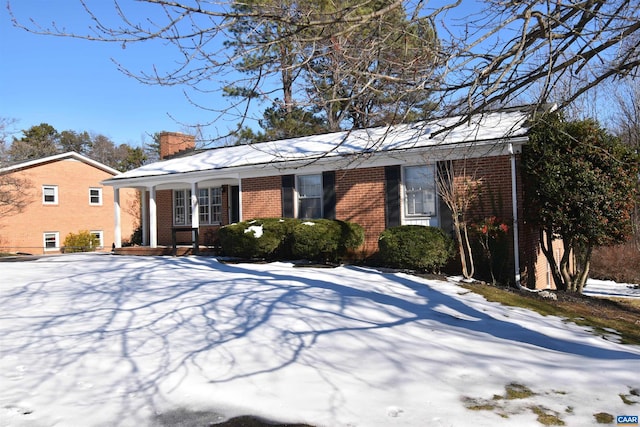 view of front of home