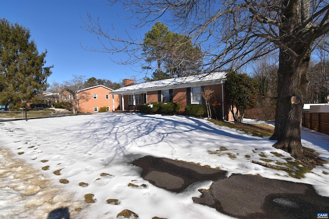 view of front of property