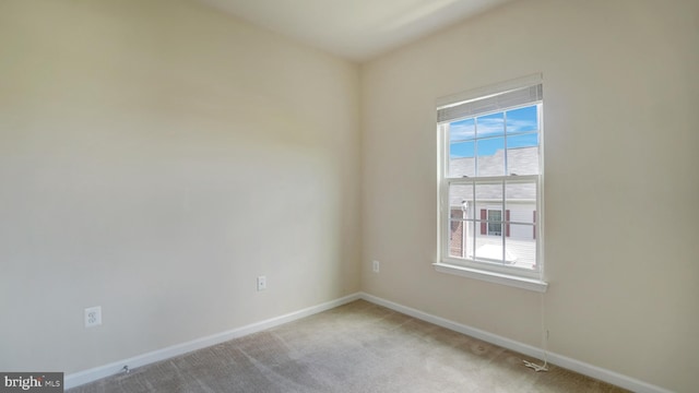 view of carpeted empty room