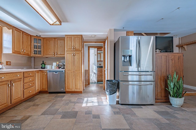 kitchen with stainless steel appliances