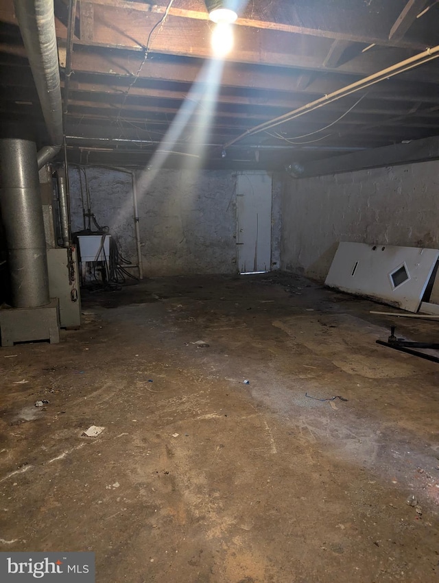 view of basement