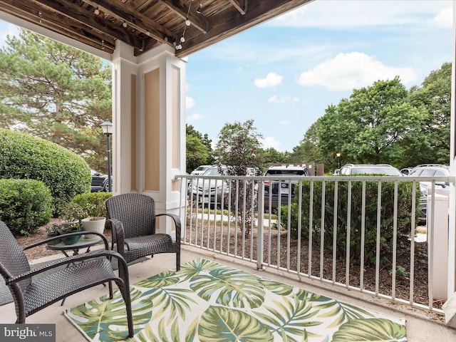 view of balcony