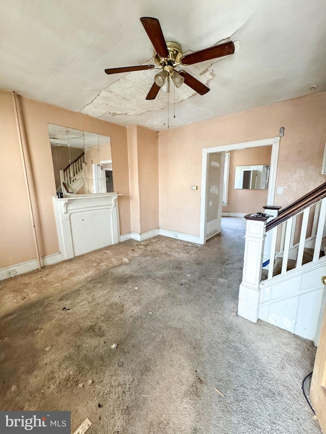 view of unfurnished living room