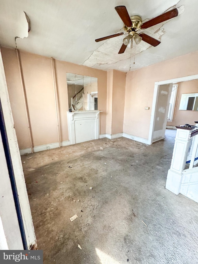 view of unfurnished living room