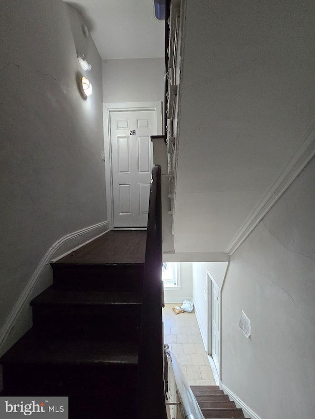 view of stairway