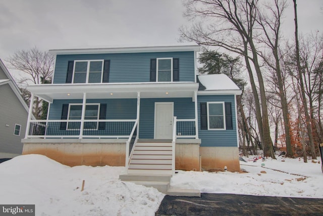 view of front of house featuring a porch