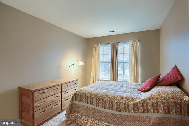 bedroom with carpet floors