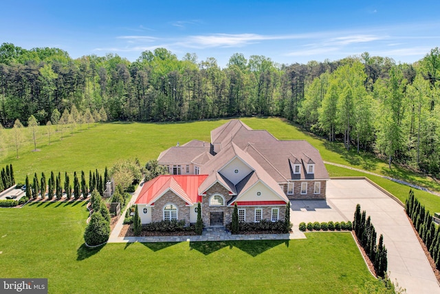 birds eye view of property