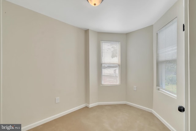 view of carpeted empty room