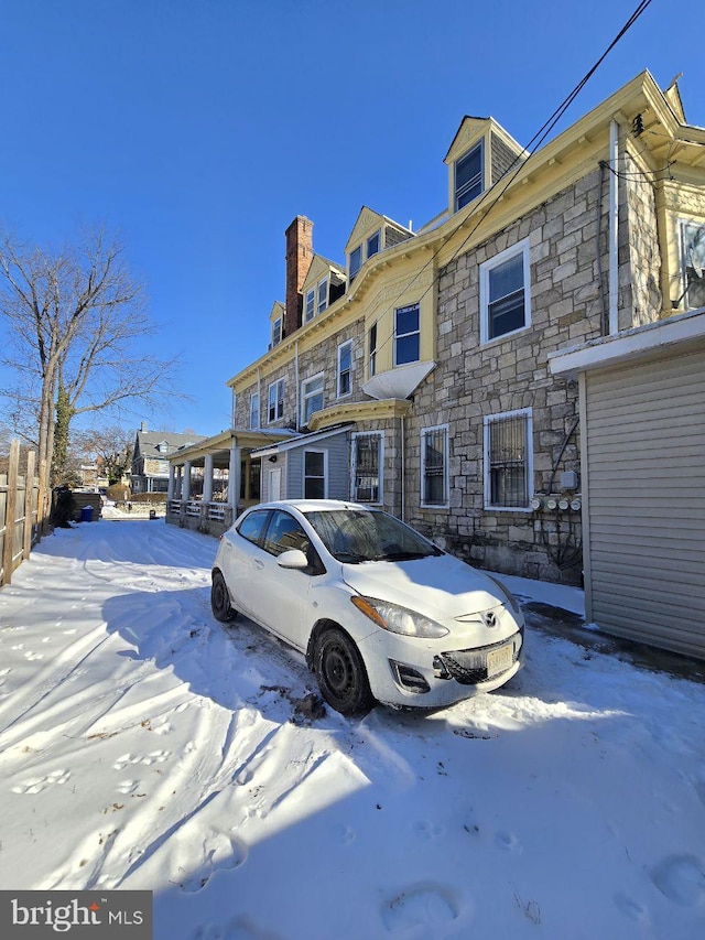 view of front of home