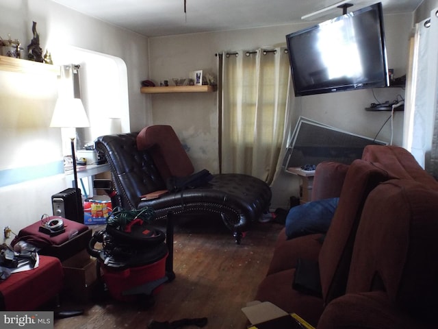 interior space featuring hardwood / wood-style flooring