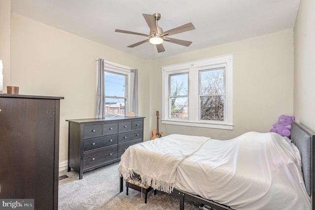 bedroom with carpet floors