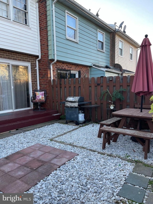 rear view of property with a patio