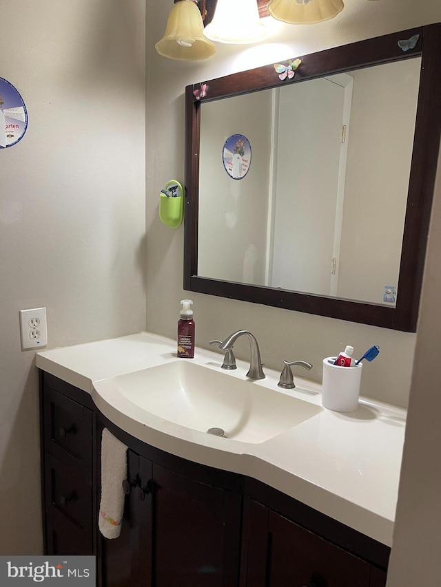 bathroom featuring vanity