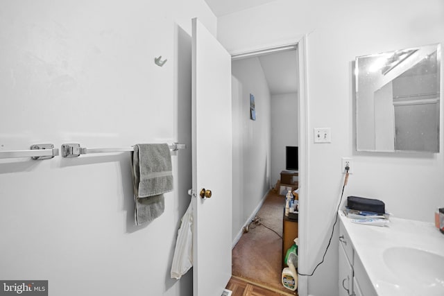 bathroom with vanity