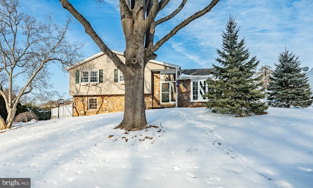 view of front of home