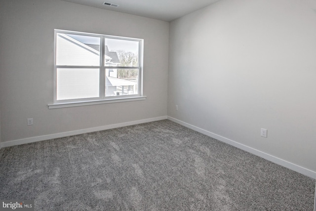 view of carpeted empty room