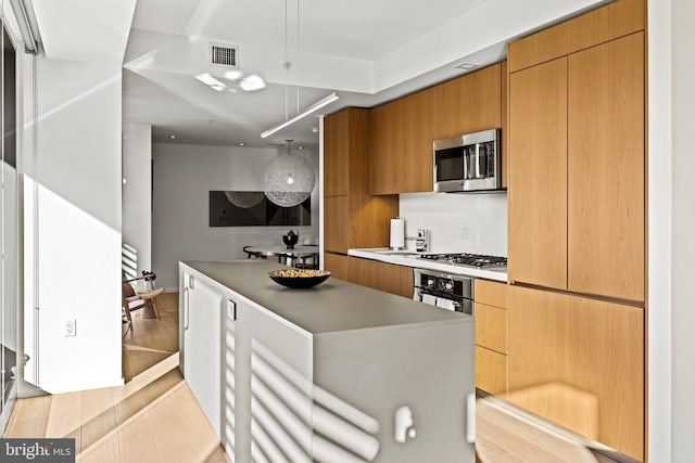 kitchen with stainless steel appliances